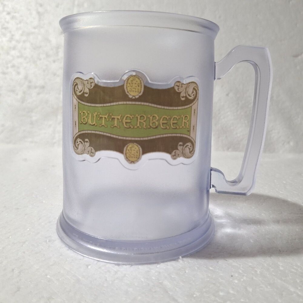 Butterbeer Mug From Universal Studios Harry Potter Clear Plastic